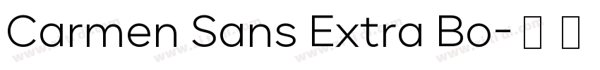 Carmen Sans Extra Bo字体转换